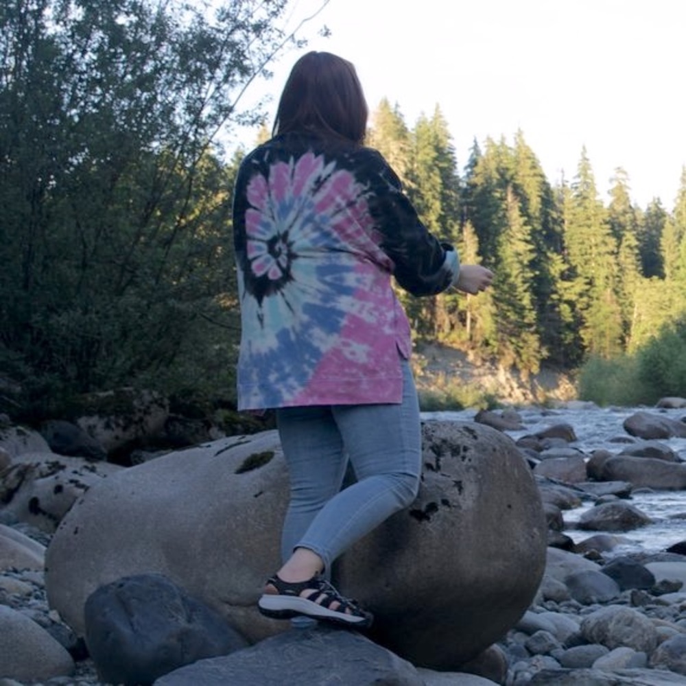 ⬇️ Electric & Rose Neil Tie Dye oversized Sweatshirt Sz XL